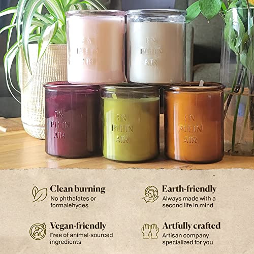 Velas Aromáticas Cera De Soja Y Frasco De Vidrio Reuti...