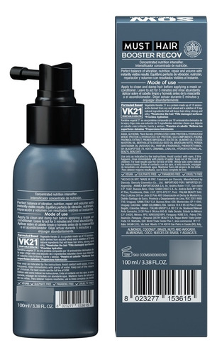 Must Hair Booster Recov 100ml Shock De Keratina
