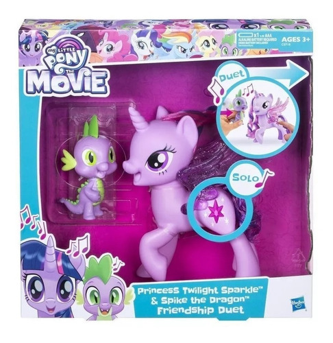 Twilight Spike Cantan En Duo My Little Pony Original Hasbro