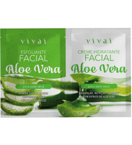 Imagem 2 de 7 de Esfoliante E Gel Creme Hidratante Facial Vivai