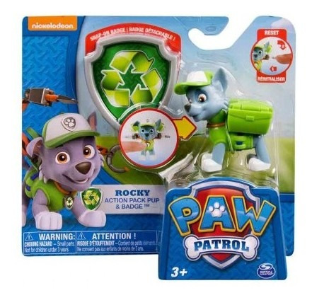 Paw Patrol Cachorros Transformable Básico-rocky Paw Tk715