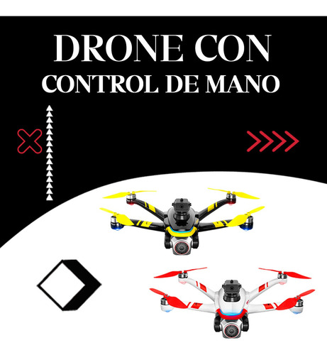 Drone C/ Camara C. Remoto Pantalla Luces Sensor Profes K15 Negro