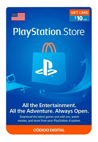 Gift Card Playstation Network $10