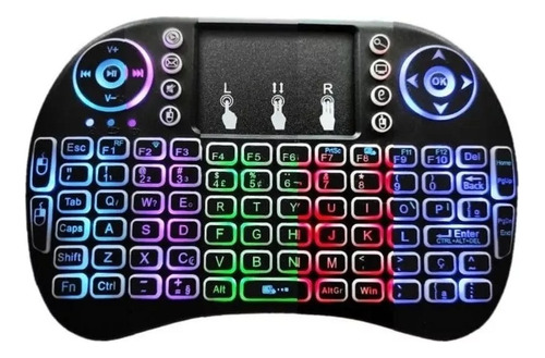 Mini Teclado Tv Box Controle Sem Fio Para Smart Tv  Pc