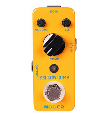 Pedal Guitarra Yellow Comp Mooer Compressor Óptico Micro