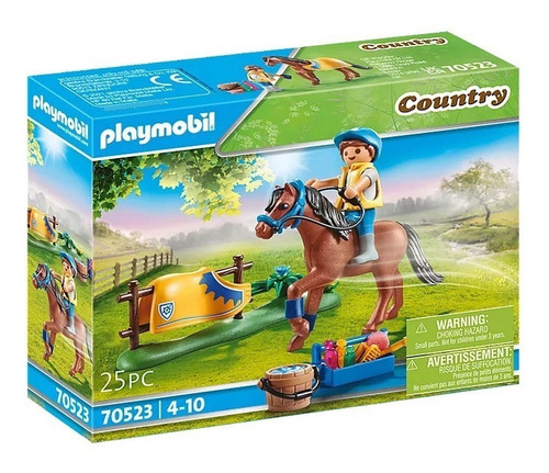 Figura Armable Playmobil Country Poni Para Coleccionar Galés Cantidad de piezas 25