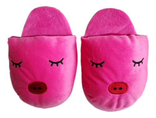 Pantuflas Chanchito. Pantuflones Con Antideslizante