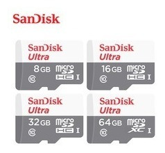 Kit 2 Micro Sd Ultra 32gb Classe10 80mbs Sandisk + Nota
