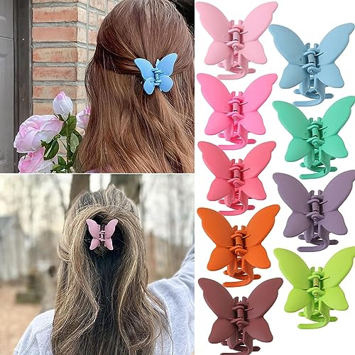 Extra Large 5.51 Inch Butterfly Hair Clips 2pcs Ksvdk