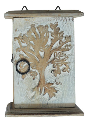 Tree Of Life - Llavero De Madera Para Pared | Caja De Llaves