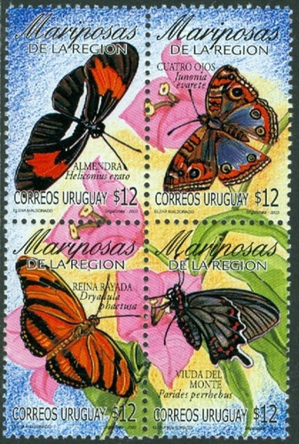 Fauna - Mariposas - Uruguay 2003 - Serie Mint