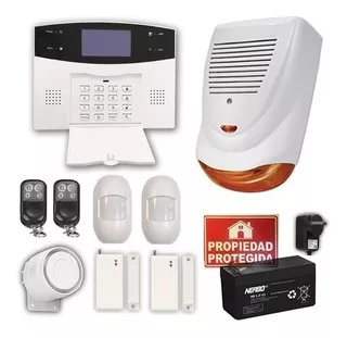 Kit Alarma Domiciliaria Inalambrica Casa Vía Wifi/gsm/linea