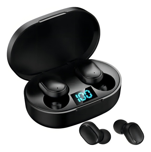 Fone Sem Fio Tws Bluetooth 5.0 E6s - Cor Preto