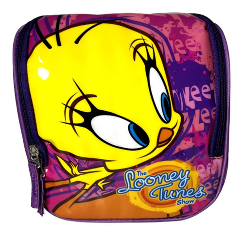 Lancheira Escolar Roxo Térmica Piu Piu Looney Tunes Original