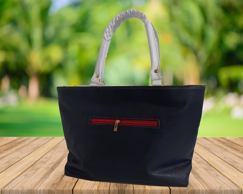 Bolsa De Mano De Mickey Mouse, Color Azul Oscuro Con Blanco Y Rojo