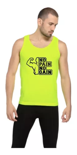 Camiseta Tank Top Gym Crossfit Hombre No Pain No Again