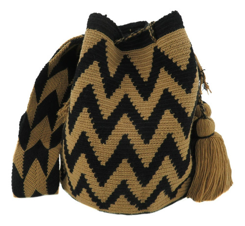 Mochilas Wayuu Para Hombre Colores Tierra Ref.6