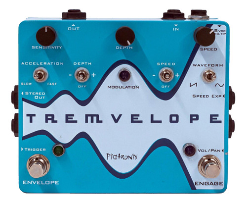 Pigtronix Emt Tremvelope Tremolo /filtro Pedal Efecto Guitar