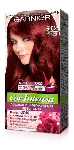 Tinta Garnier Nutrisse Intense N.5.62 Tono Castaño rojizo irisado