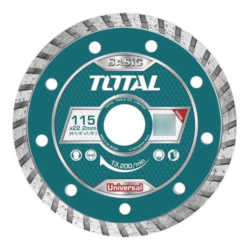 Disco De Corte Diamantado Turbo 4 1/2 115mm Total Tac2131153