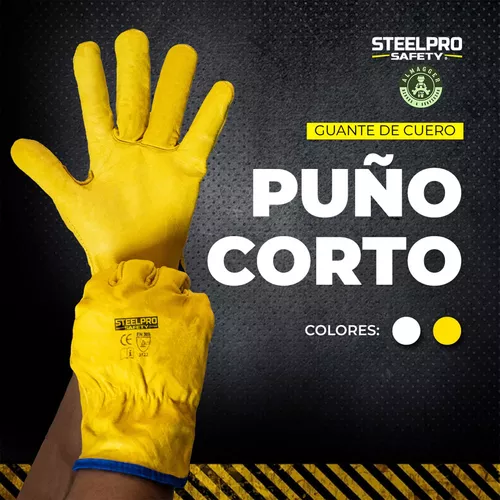 🥇 Guante Cuero Badana Amarillo Steelpro » Distribuidor Steelpro