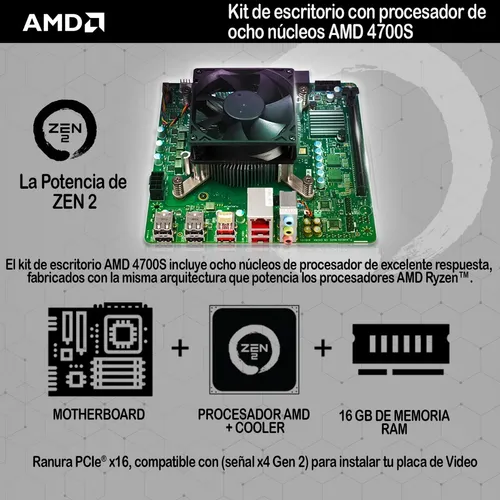 Kit Pc Oem Amd Ryzen 4700s 8 Nucleos 16gb Gddr6 Integrados