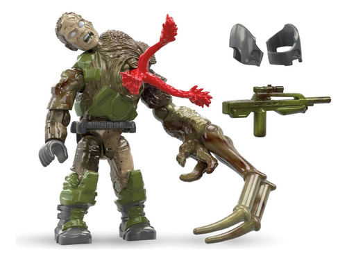 (4 Pack) Halo Mega Flood Human Combat Form Serie 18 18 Flood Human Combat Form Serie 18 (Usado)