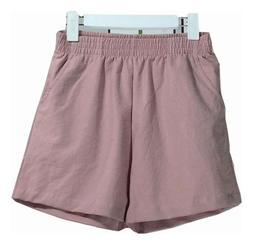 Shorts De Pierna Ancha De Lino Sueltos De Playa For Mujer