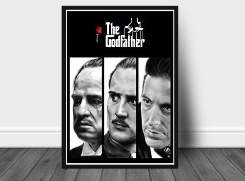 The Godfather Poster - Cuadro 30 X 40 Marco Negro