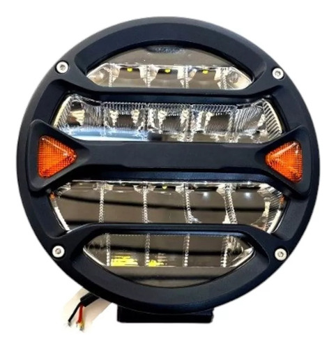 Faro Auxiliar Redondo 7 PuLG 18 Led 90w Iron Dakar 12/24v