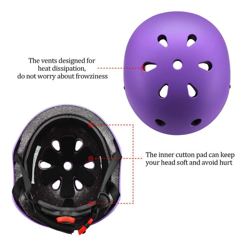 Casco Ajustable Para Niños Con Rodilleras Y Coderas
