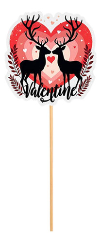 Set De Banderas Con Globos Para Fiesta De San Valentín, Deco