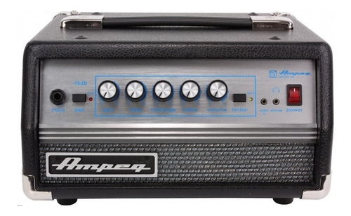 Ampeg Micro Vr Head Cabezal Bajo 200 Watts Mosfet Color Negro