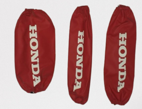 Funda Cubre Amortiguadores Cuatriciclos Honda Cuerina Rojo