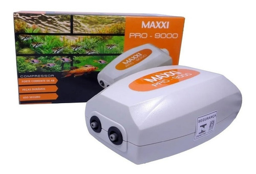 Compressor De Ar Maxxi Pro-9000 6w P/ Aquário Até 400l