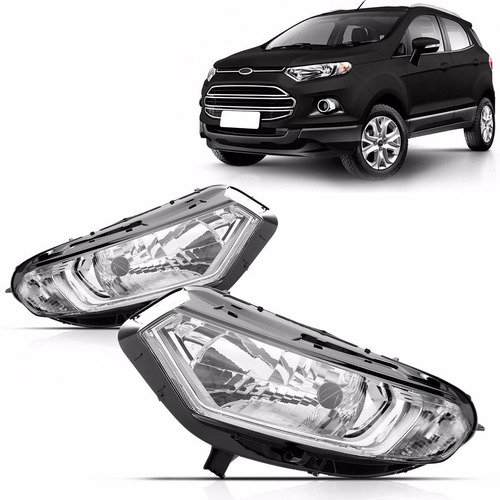 Farol Ecosport 2013 2014 2015 2016 Foco Simples Cromada