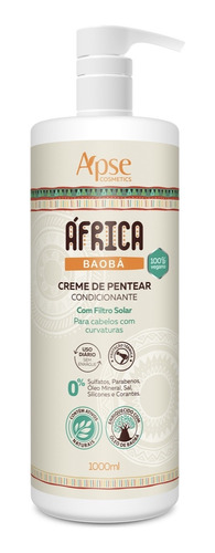 Creme De Pentear Apse Africa Baobá Todas Curvaturas 1000ml