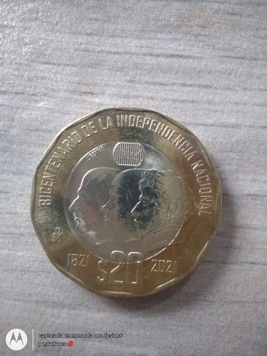 Moneda De 20 Pesos Del Bicentenario 