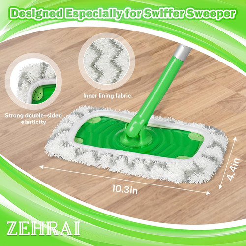 Paquete De 3 Almohadillas De Microfibra Reutilizables Compat