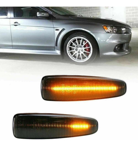 Seta Smoked Led Sequencial Paralama Lancer, Evo, Ralliart