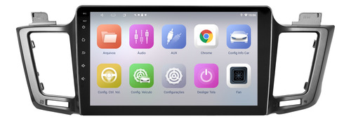 Multimidia Rav4 13/19 Octacore 10p Android 14 4gb 64gb 4g