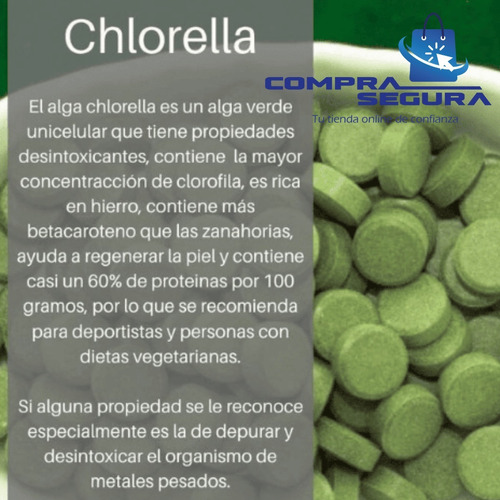 Imagen 3 de 9 de Clorella Alga Chlorella 100% Natural