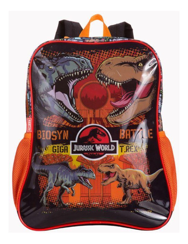 Mochila Escolar Infantil G Sestini 066163-00 Jurassic Word Cor Branco