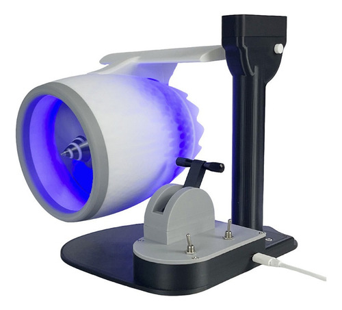 Ventilador Humidificador Sobremesa En Forma Turbina Con Luz