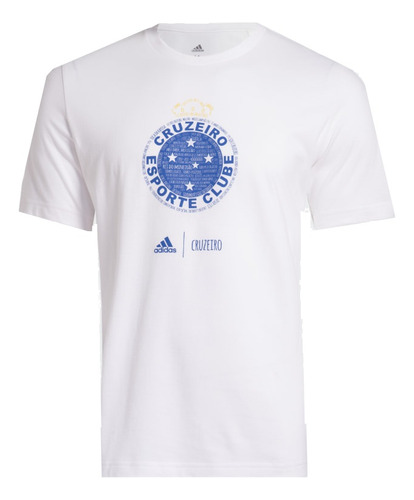 Camiseta Cruzeiro Blank Branca adidas Original