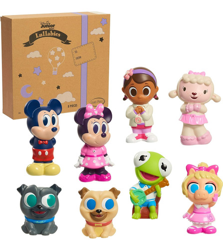 Disney Junior Juguete Para Baño 8 Personajes Mickey Y Más