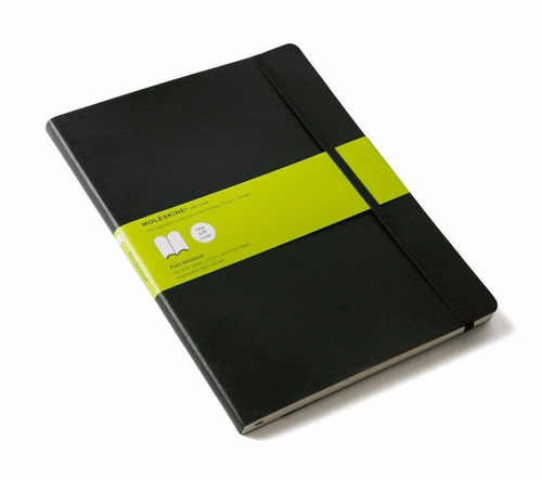 Caderno Moleskine Capa Flex Preto Sem Pauta Extra G - 7261