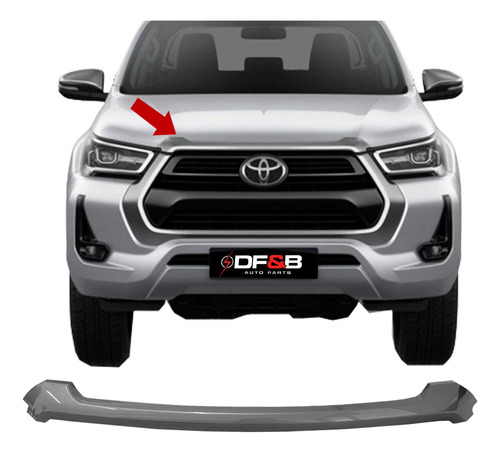 Friso Capo Hilux 2021 Cinza