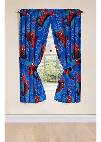 Marvel Spiderman Astonish 63 Window Draperycurtain 4pc Set 2