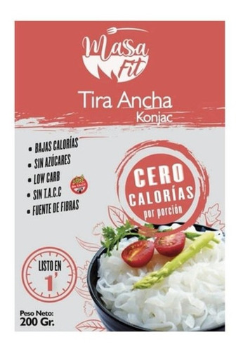 Pasta Konjac Massa Fit Tira Ancha X 200 Gr